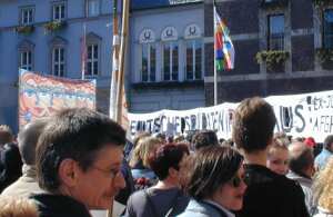 Auftaktkundgebung auf dem Rathausplatz